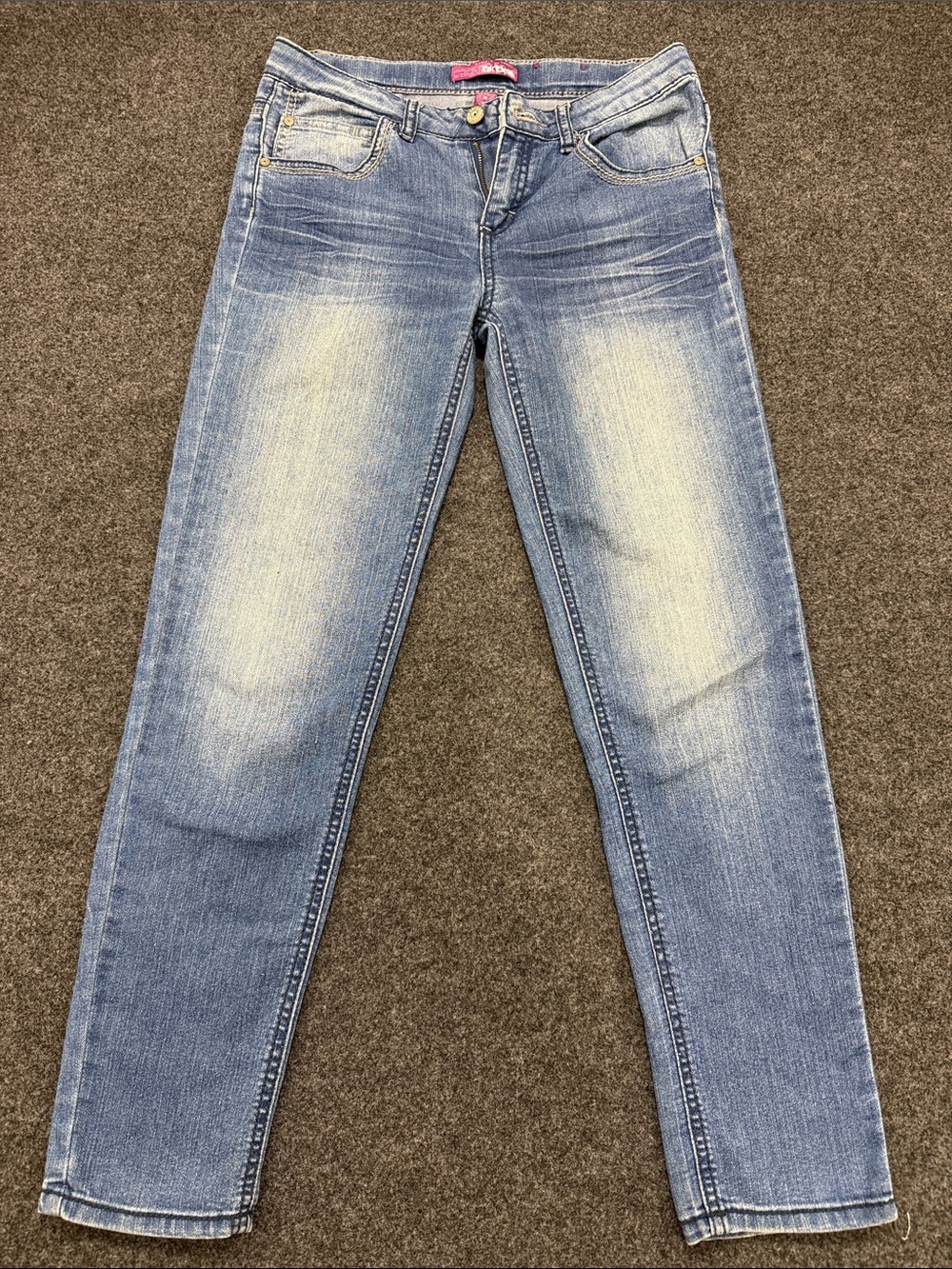 Epic Threads Light Blue Skinny Jeans - Faded Stretch Denim Look